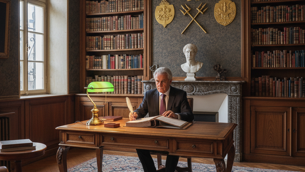 Notaire et avocats en réunion de planification de transmission