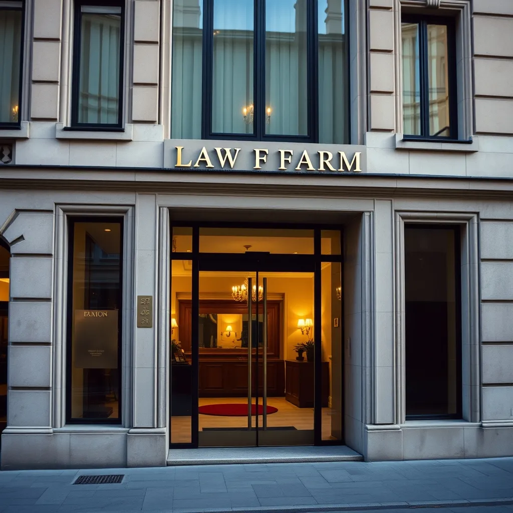 Façade d'un cabinet d'avocats fiscalistes en centre-ville de Lyon