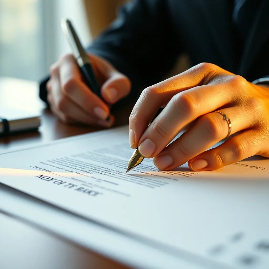 Signature des actes de création d'une société civile immobilière chez le notaire
