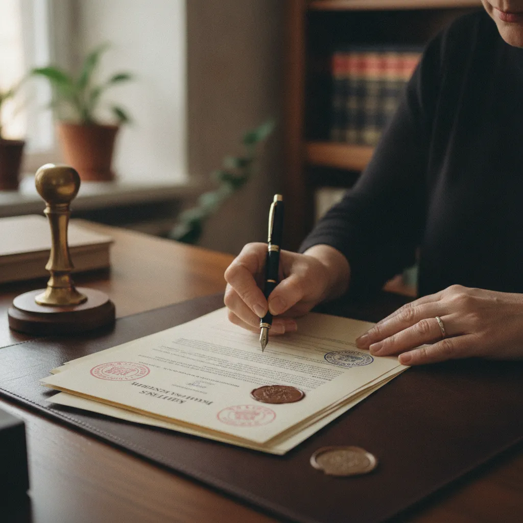 La signature d'un acte de donation chez le notaire engage définitivement le donateur