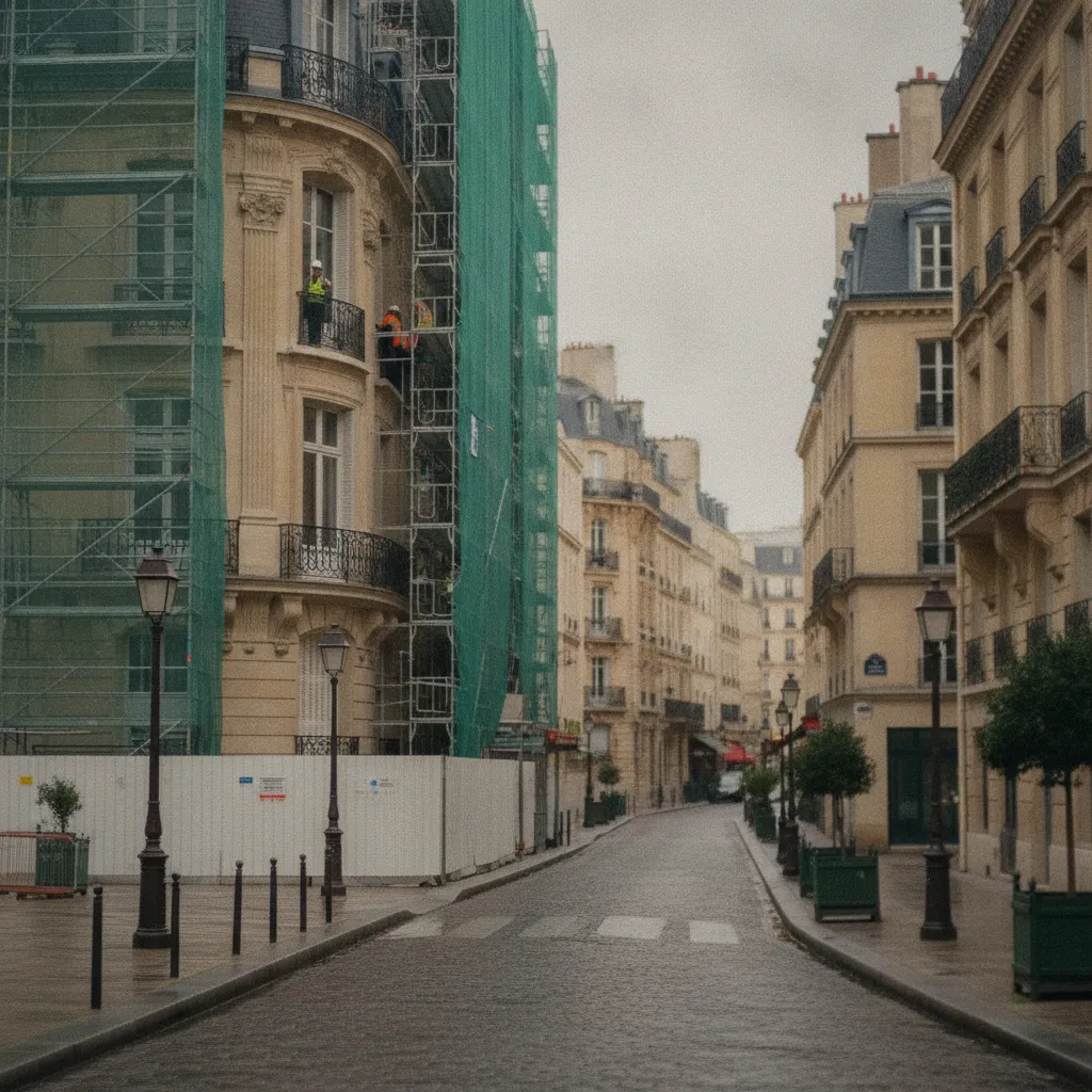 Travaux de restauration complète d'un immeuble en secteur patrimonial protégé